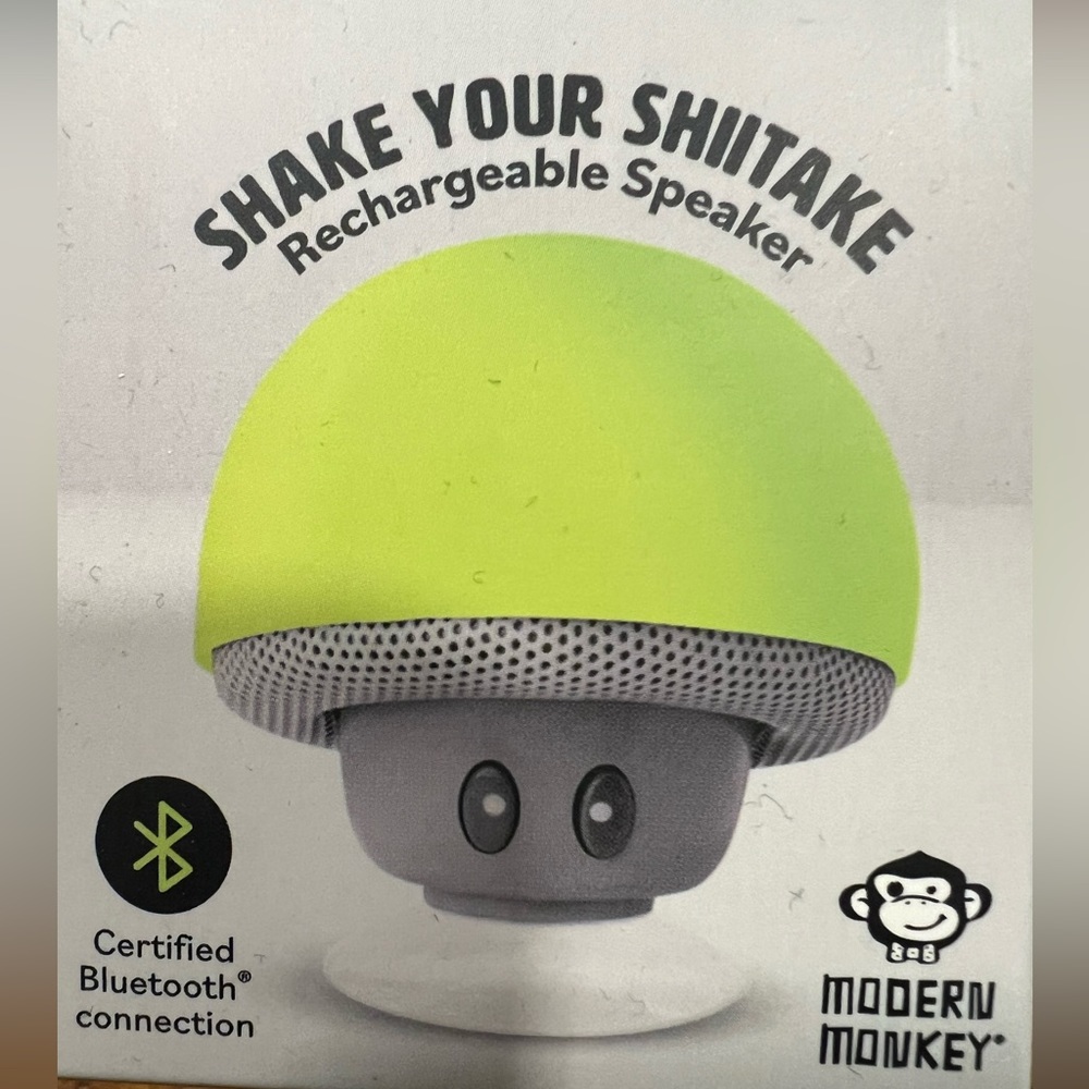 Modern Monkey Shake Your Shiitake Mini Rechargeable Speaker